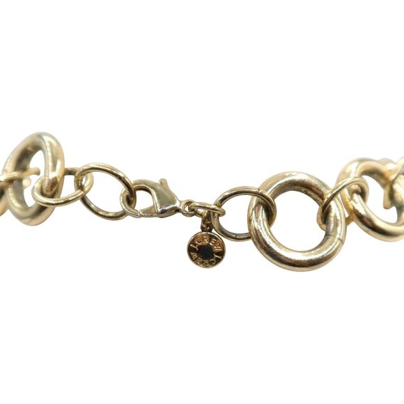 J CREW Chunky Open Link Statement Gold Tone Chain Necklace 18 Inches Preppy - Picture 4 of 6